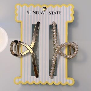 NWT Sunday State Claw Clips